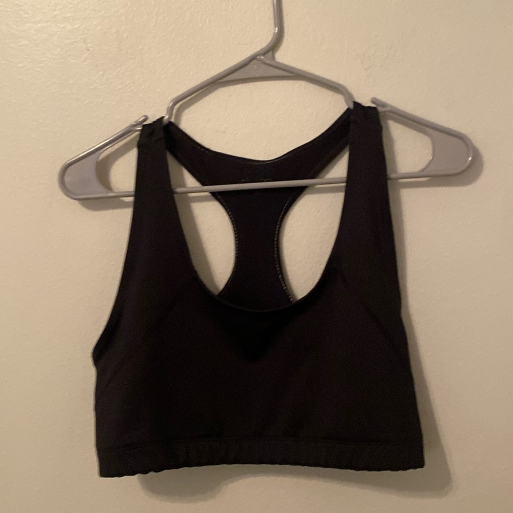 Bcg Academy Black Cupless Racerback Sports Bra [Size: XL]
